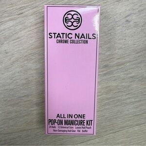 Static Nails - Pop-On Manicure Kit- Pink Edit New Luquid Chrome Effect
